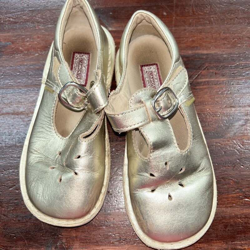 12 Gold Mary Janes *has S