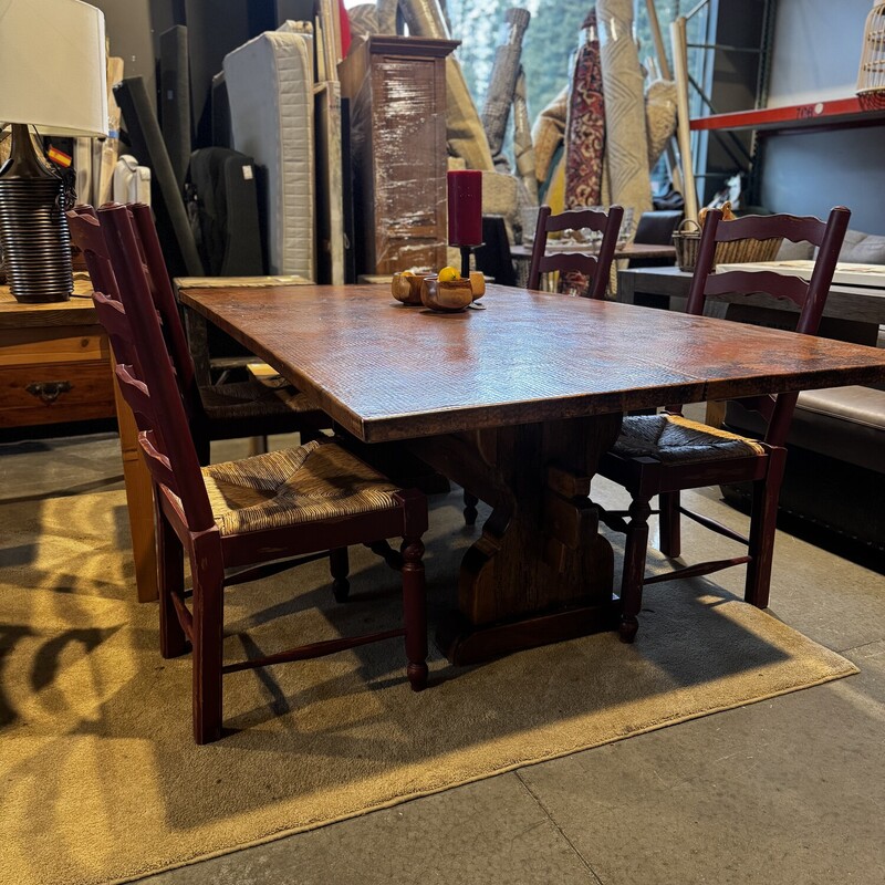 Copper Top Dining Table