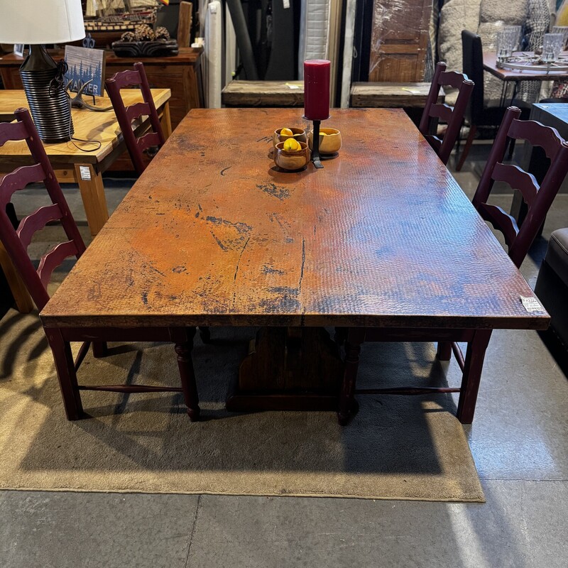 Copper Top Dining Table

Size: 84Lx48Wx30H