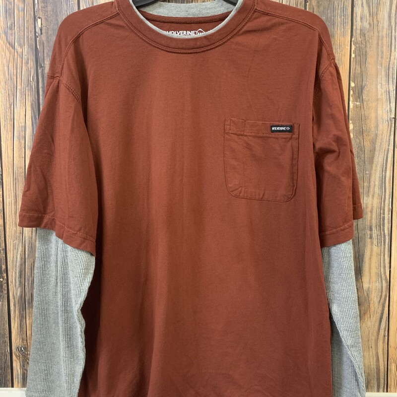 Rust Wolverine Shirt, Size: L