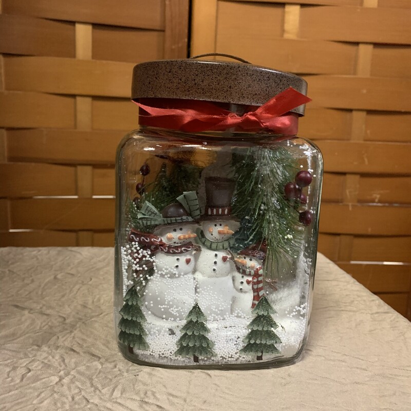 Snowman Jar Lamp