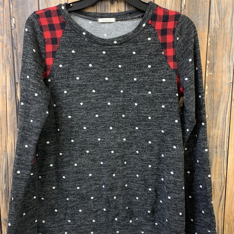 Gray/red/black Shirt, Size: M