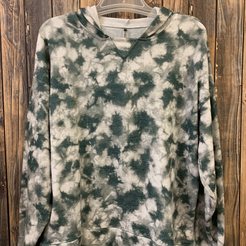 Green/white Tie Dye, Size: M