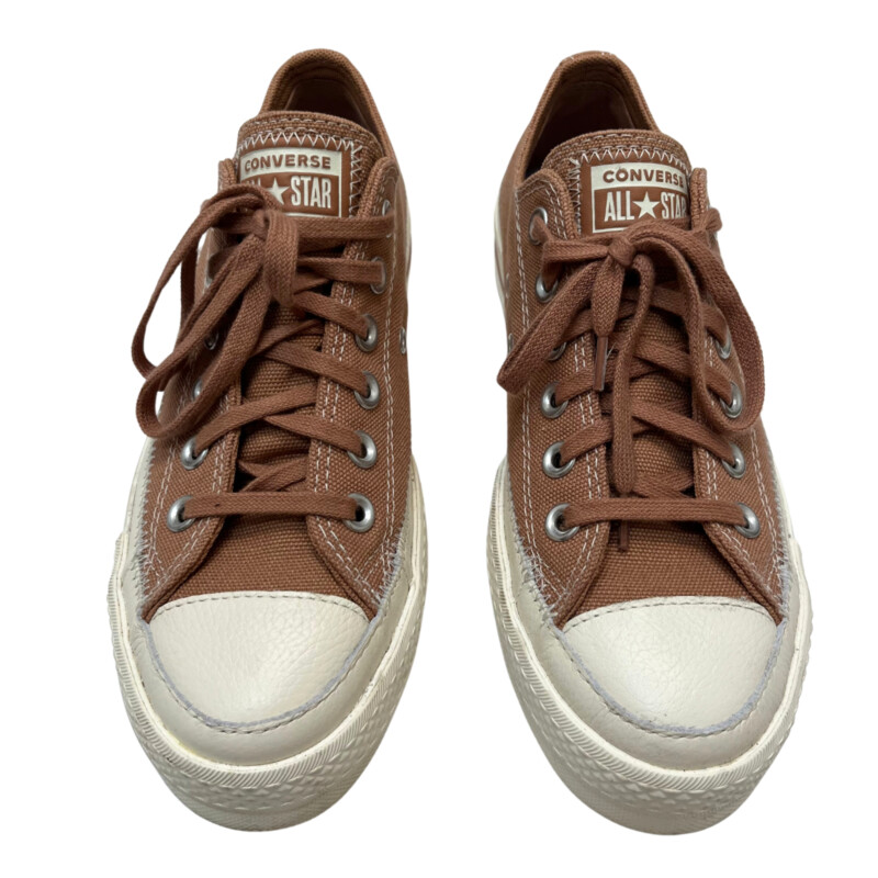 Converse All Star Lace Up Sneakers
Colors: Clay and Cream
Size: 6.5