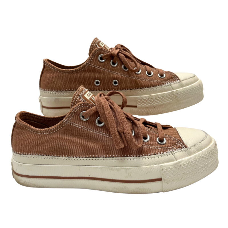 Converse All Star Lace Up Sneakers
Colors: Clay and Cream
Size: 6.5