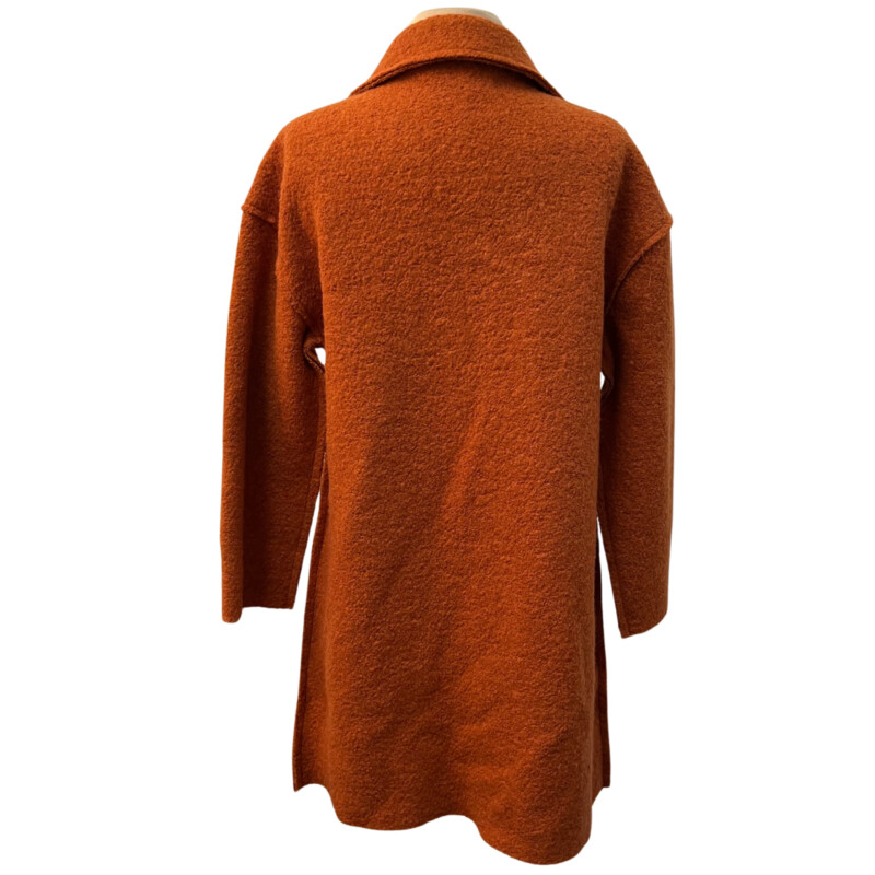 Moon River Open Jacket<br />
Wool Blend<br />
Color: Pumpkin<br />
Size: XS/S