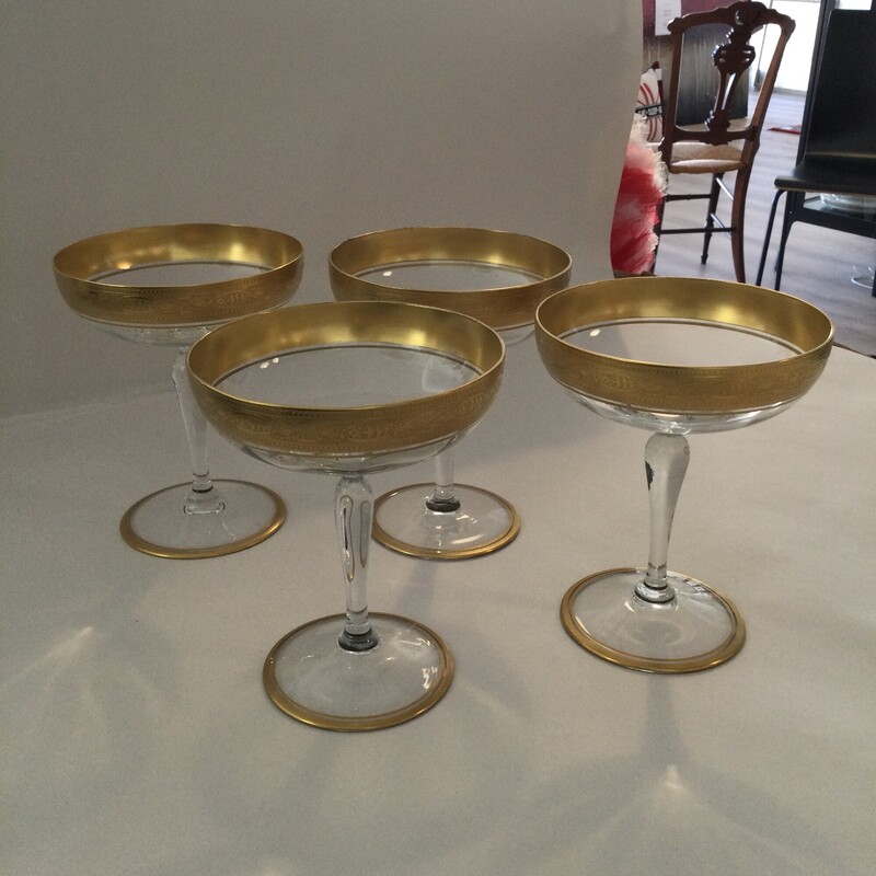 Vintage Set 4 Champagne C