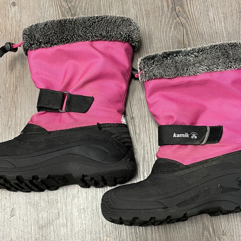 Kamik Winter Boots, Black/Pink Size: 4Y