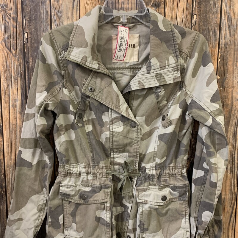 Camo Hollister Jacket, Size: S