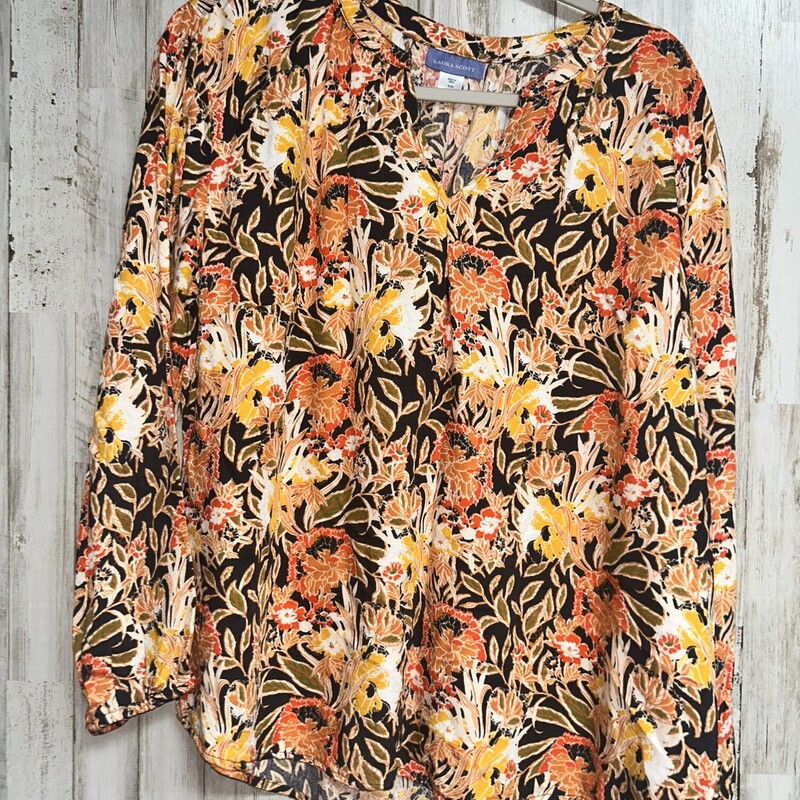 XL Yellow Floral Print To