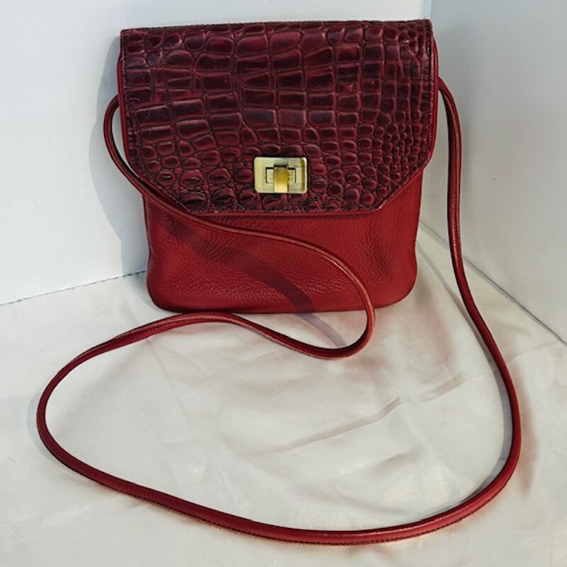 Croc Leather Crossbody