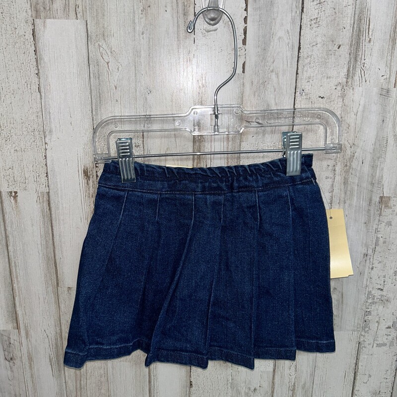 3T Denim Pleated Skirt