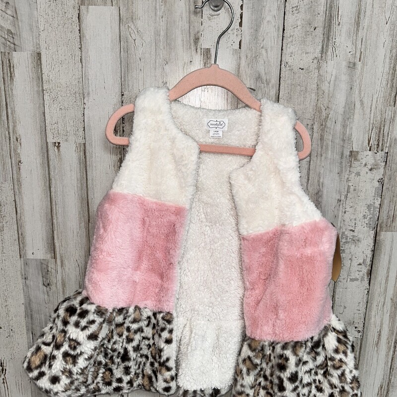 4/5T Pink Fuzzy Vest