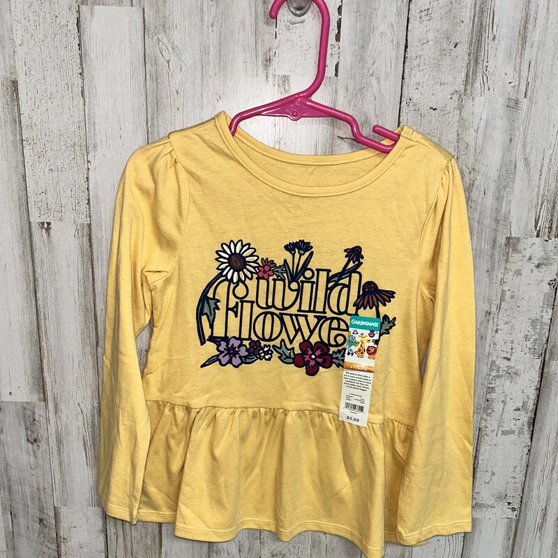 4T Wild Flower Peplum Tee