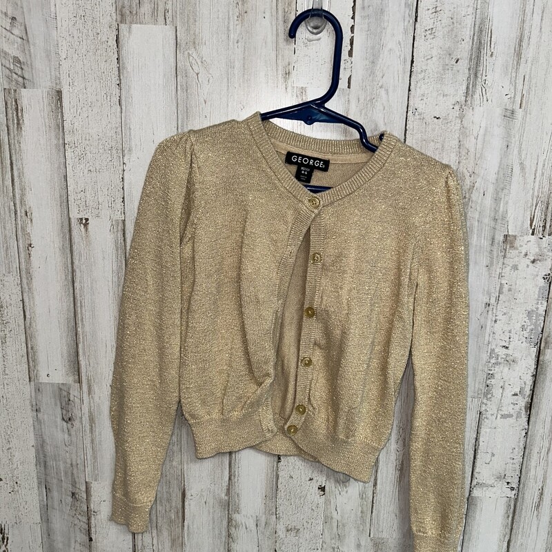 4/5 Gold Glitter Cardigan