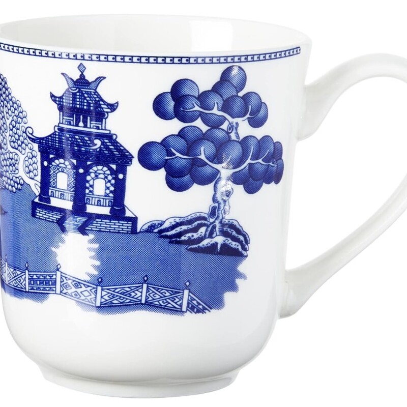 JohnsonBroBlueWillowMug