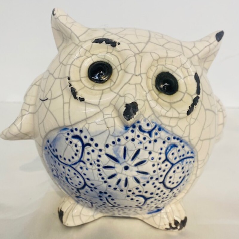 Crackled Ceramic Owl