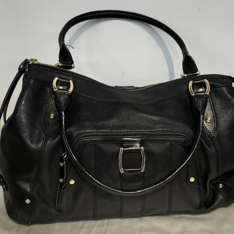 Cole Haan Leather Satchel
Black Gold Size: 15 x 9H