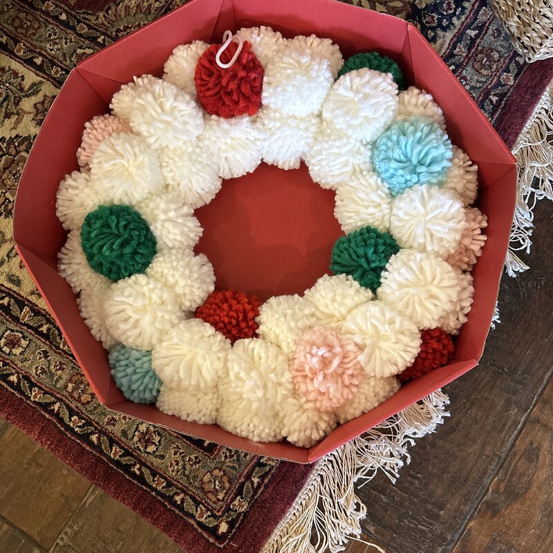 Pom Pom Wreath