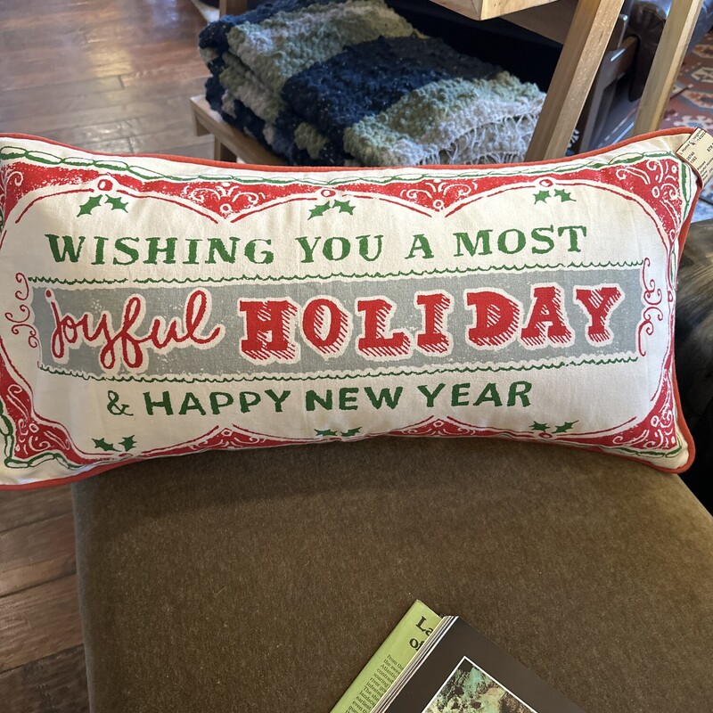 Joyful Holiday Bolster