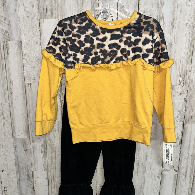 4 2pc Yellow Cheetah Set