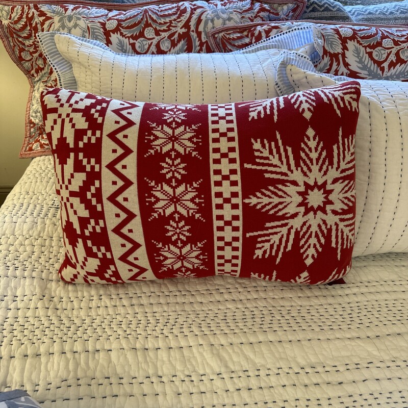 Knit Holiday Bolster