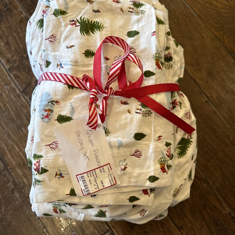 Queen Flannel Holiday Set