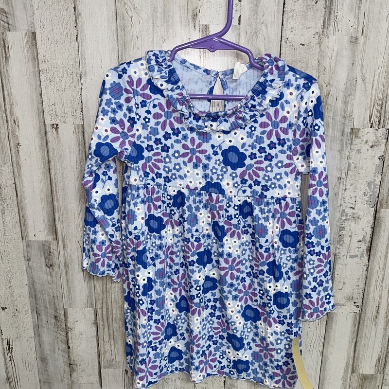 4T Blue/Purple Floral Dre