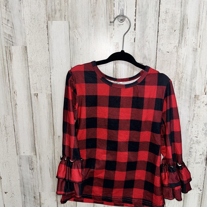 4 Buffalo Plaid Ruffle T