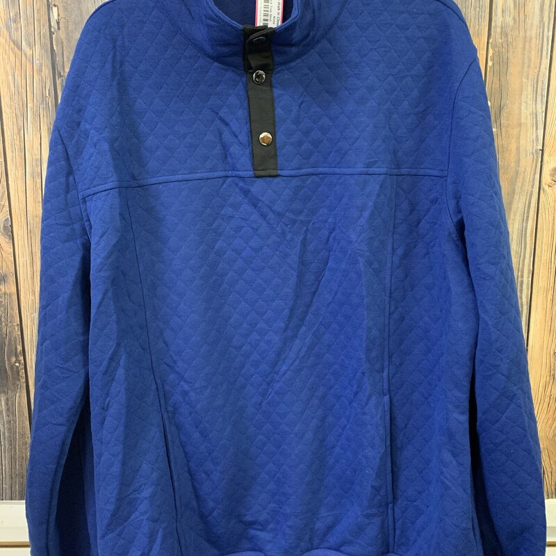 Blue/black Trim Shirt, Size: XXL