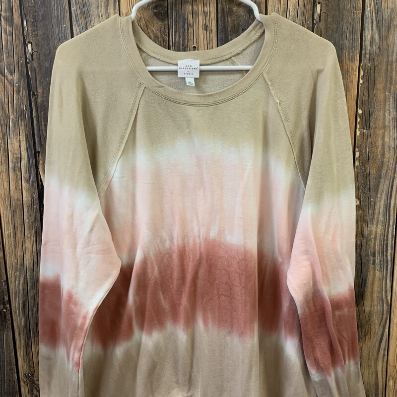 Pink Tan Tie Dye Sweatshi