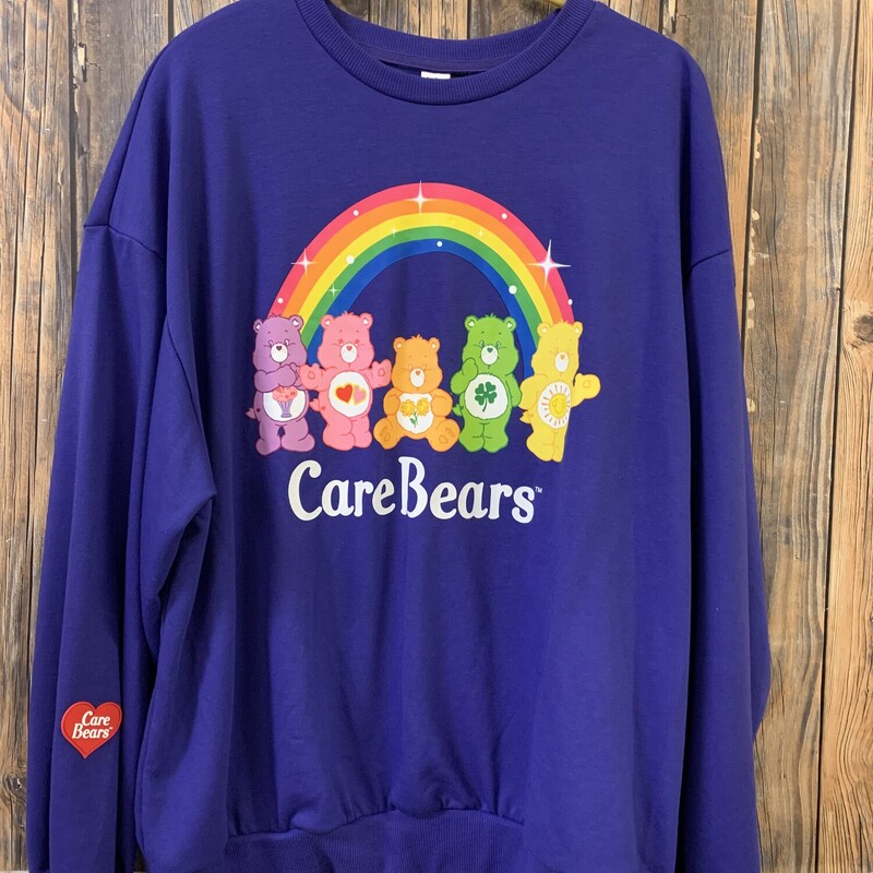 Purple Care Bears Sweatshirt, Size: M