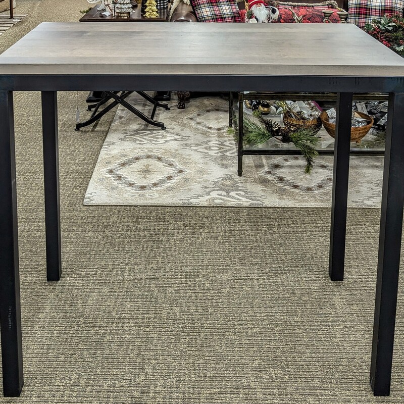 Room & Board Parsons Bar Top Table
Black Gray Size: 48 x 24 x 42.5H
Retails: $1179

Timelessly modern, our Parsons bar table is highly customizable. Find your ideal size, then choose your favorite top and base materials. Each steel base is hand welded in Minnesota or Wisconsin by skilled artisans.
Overall: 48w 24d 42h
Apron Height: 1.5h
Apron to Floor Height: 39.5h
Space Between Legs: 45w 21d
Leg Thickness: 1.5w
Legs: base is one solid piece