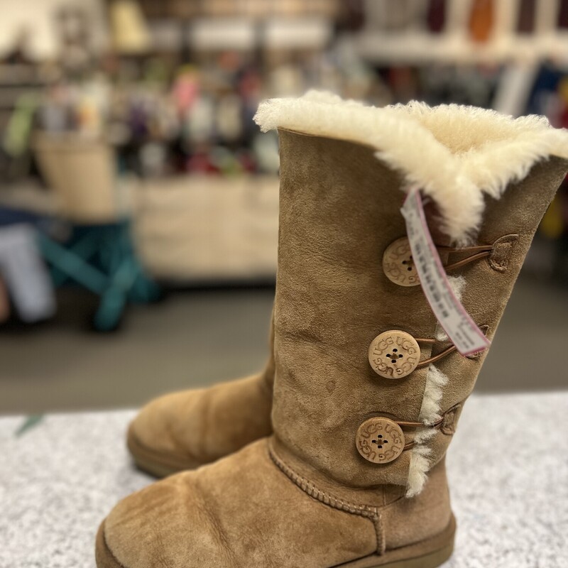 Tan Ugg Fur Boots