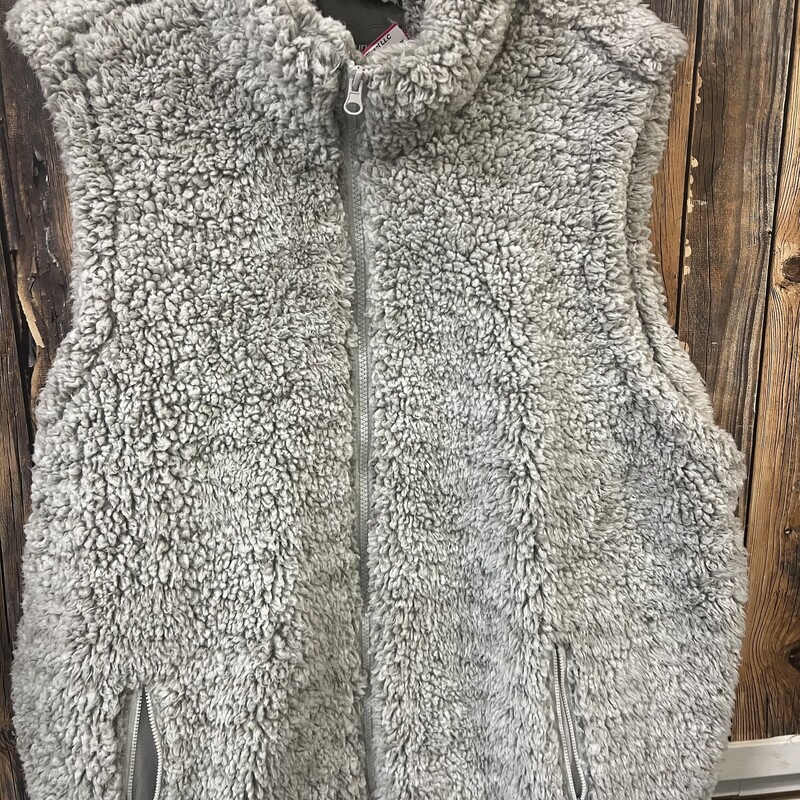 Light Gray Furry Vest