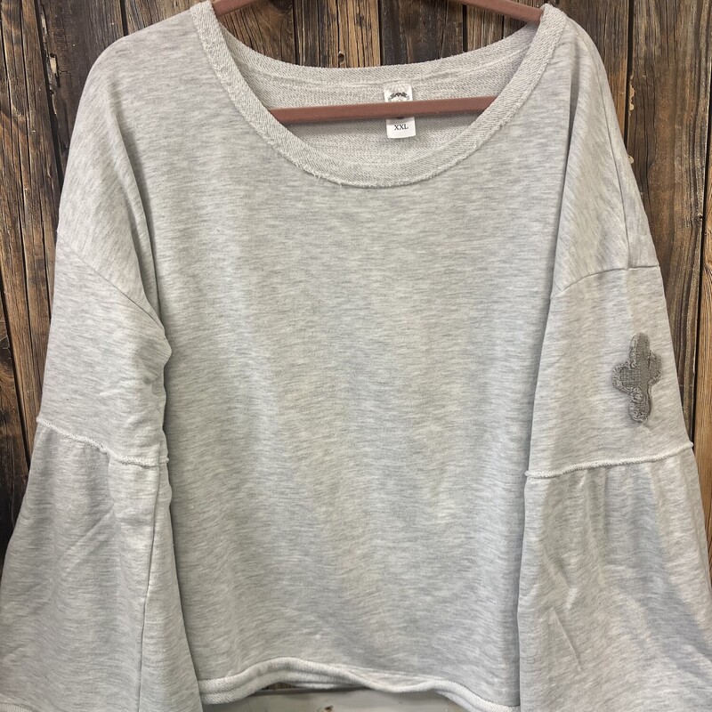 Gray Sweatshirt Flare Sle