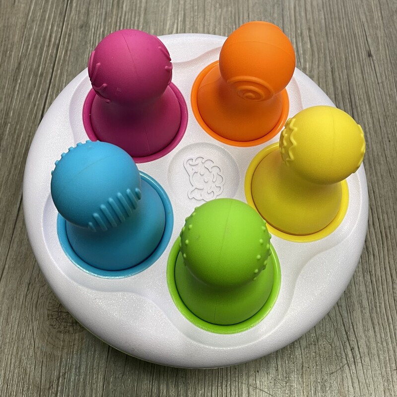 Fat Brain Toys SpinnyPins, Multi, Size: Pre-owned