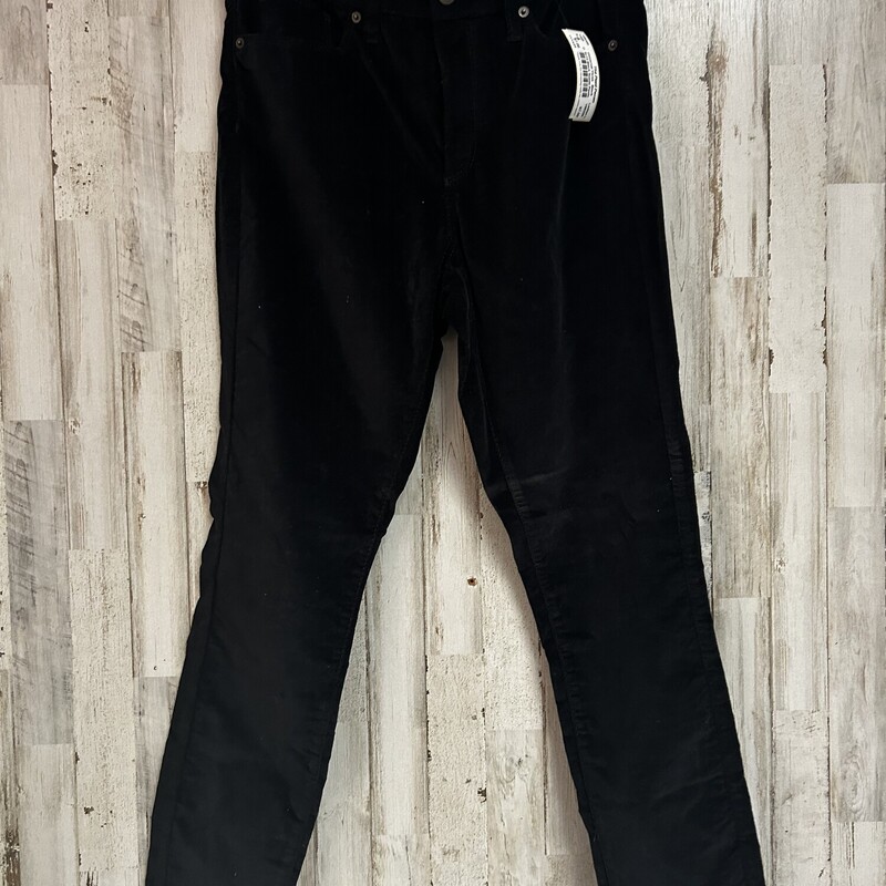 Sz12 Black Suede Pants, Black, Size: Ladies L