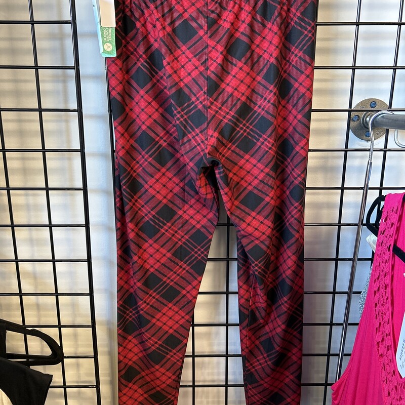 Sweet Legs Leggings, Plaid, Size: 2X