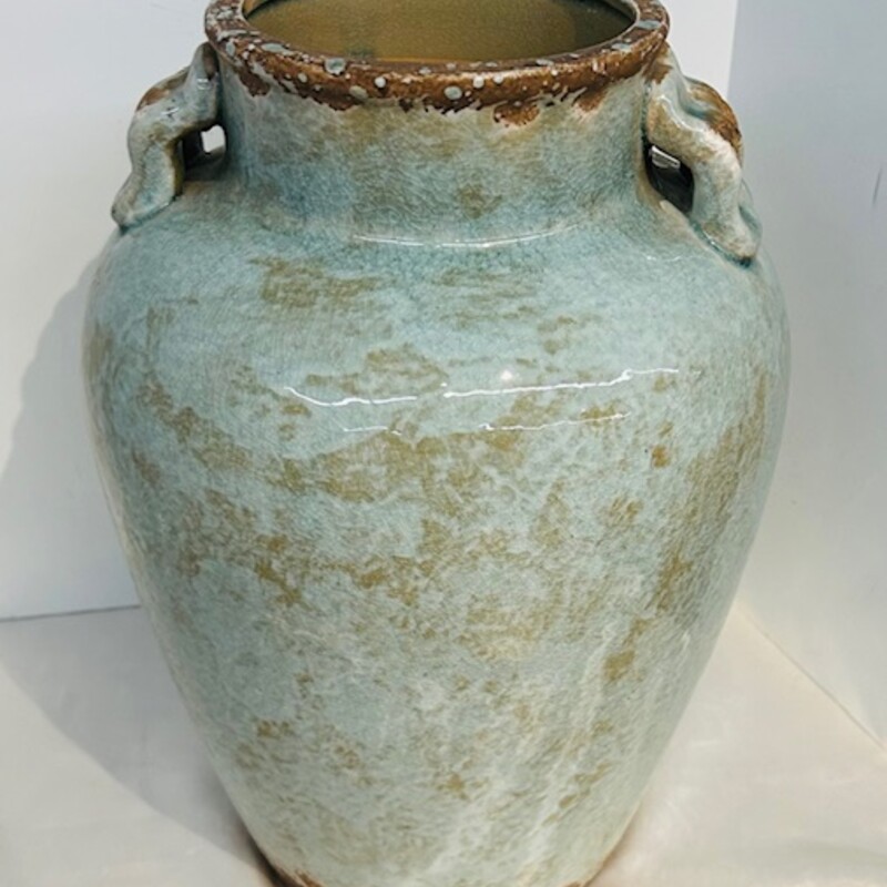 Distressed Ceramic Urn