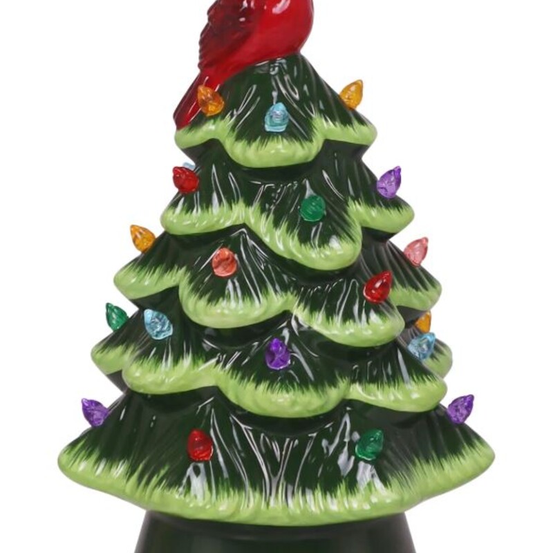 LED Ceram Tree W Cardinal