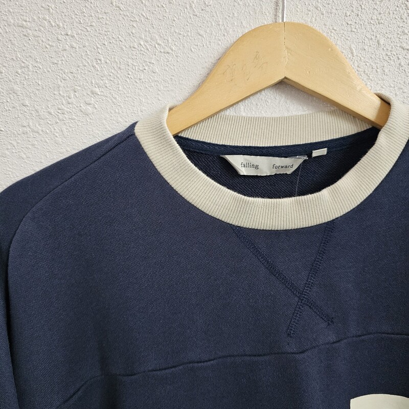 Falling Forward, Navy, Size: Small