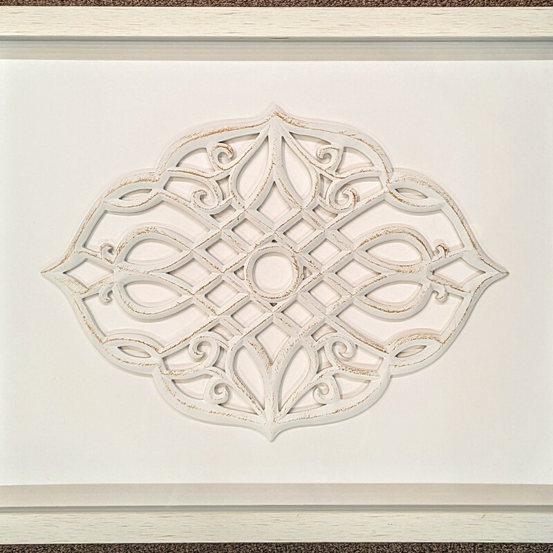 3D Wood Scroll Framed