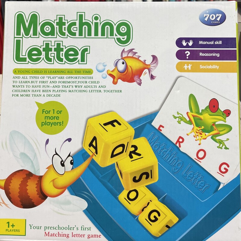 Matching Letter Game, Multi, Size: Pre-owned