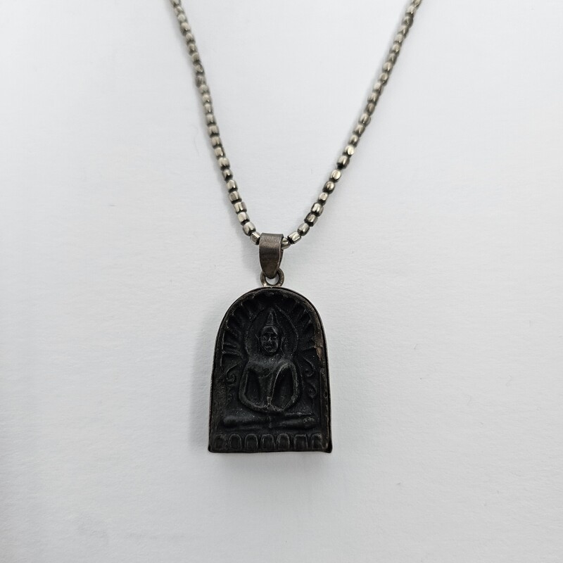 Buddha Pendant, Sterling, Size: Artisan