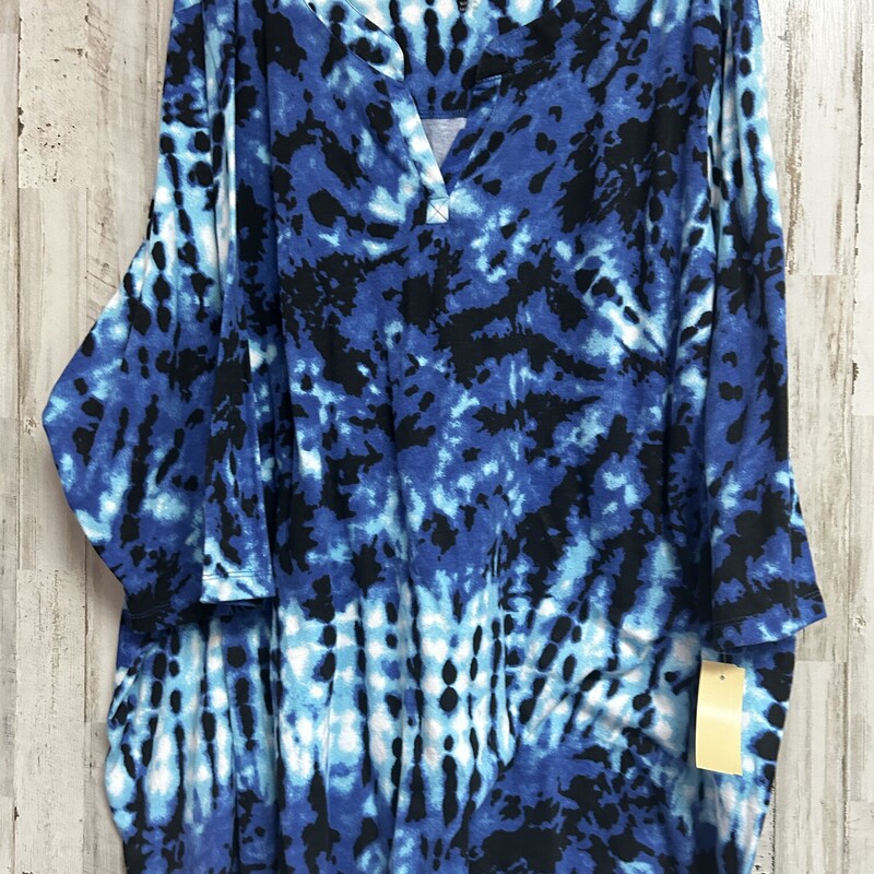 5X Blue Printed Top