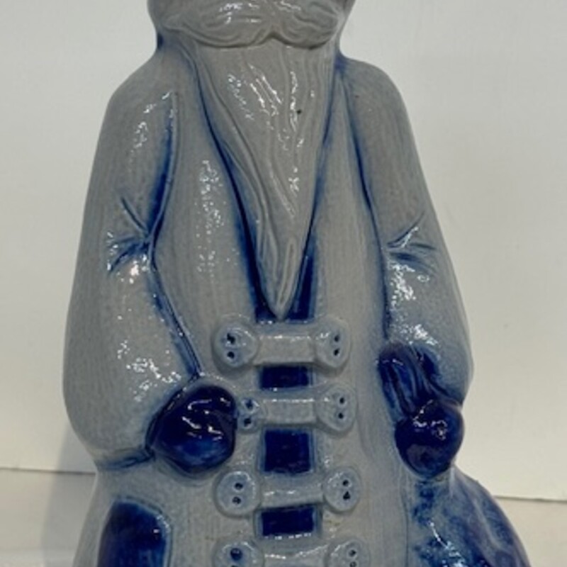 Eldreth Pottery Salt Glaze Santa
Gray Blue Size: 5.5 x 10H