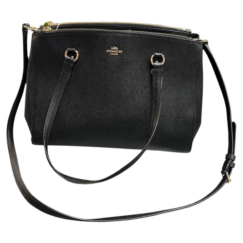 Coach Christie Carryall, Black, Size: M