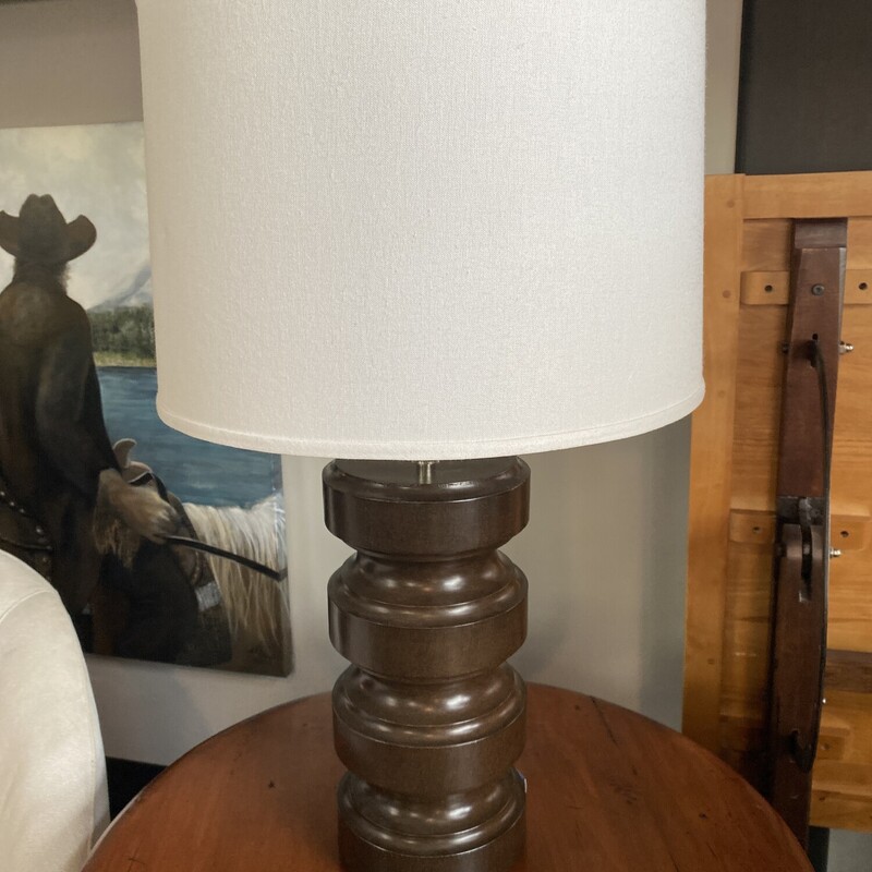 Wood Base Lamp