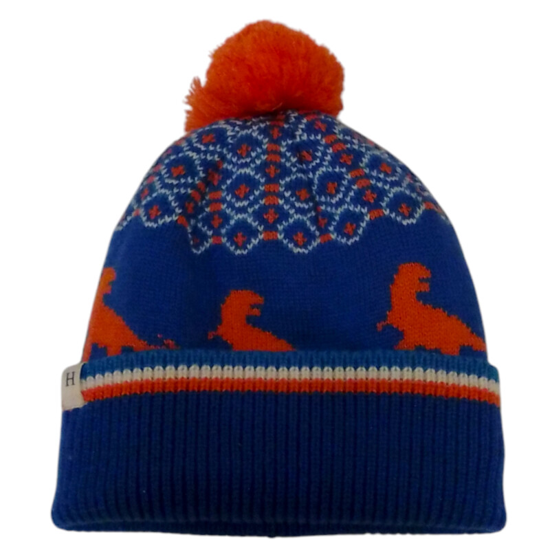 Hat: Blue/orange Dinosaur